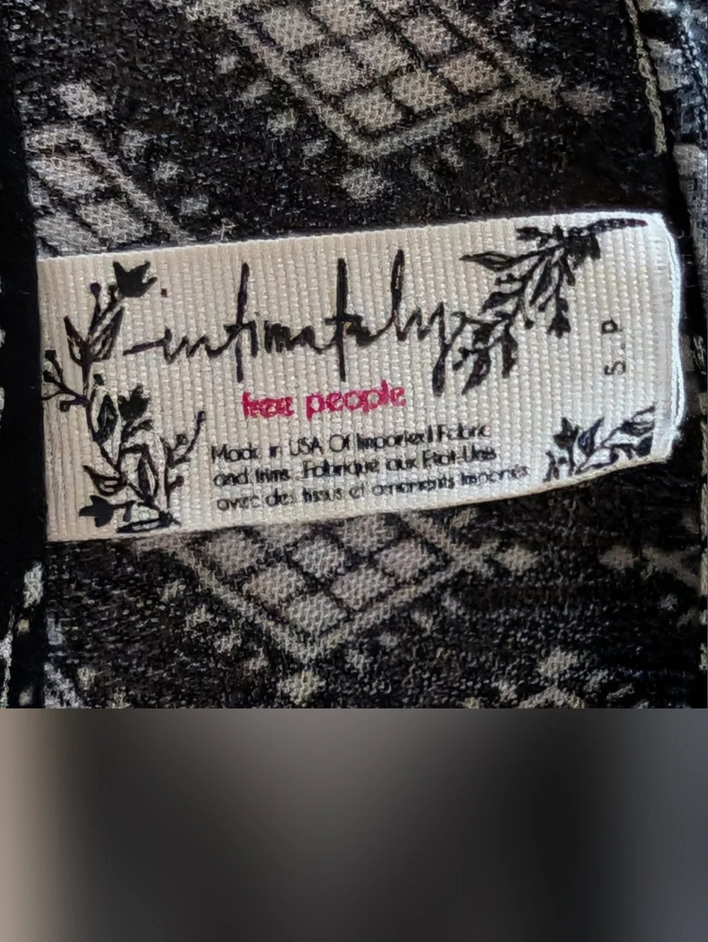 Intimately Free People Dress Sm. Petite Printed Handkerchief Hem Swing Romantic - Picture 4 of 8